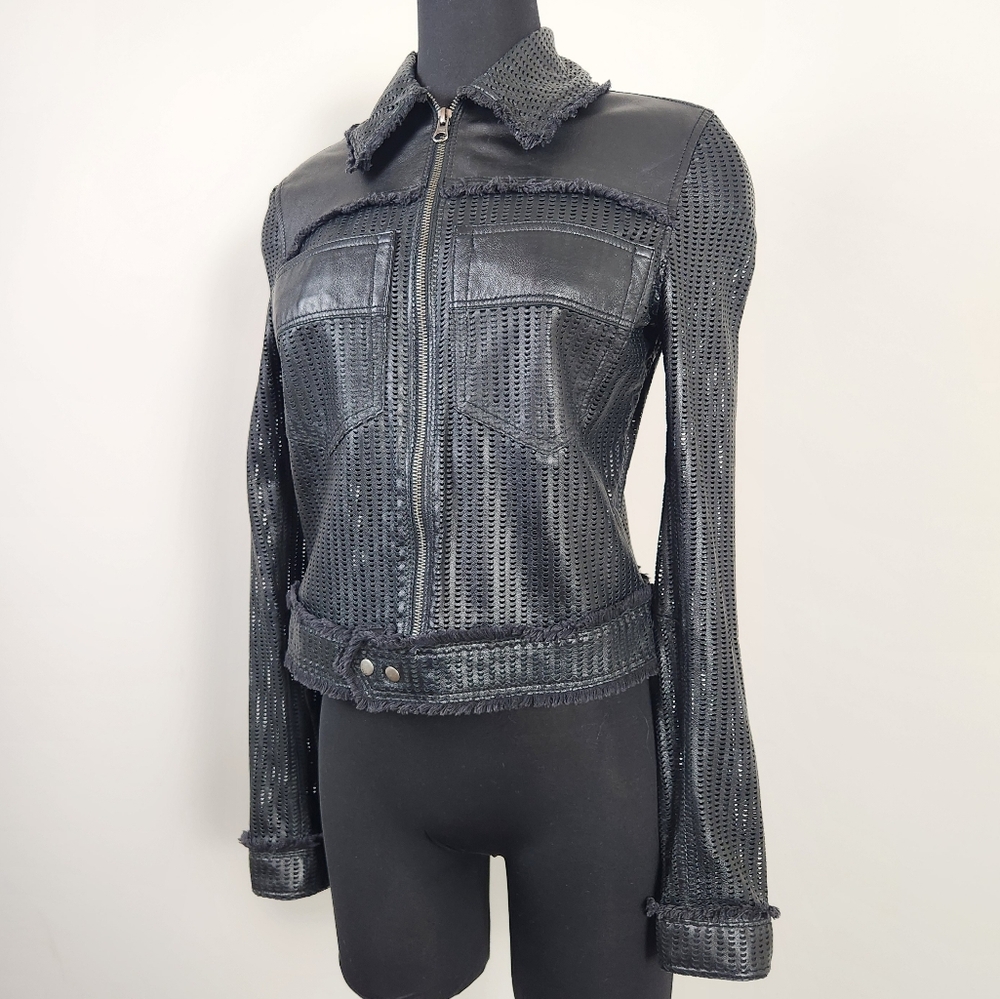 JAKETT Hayden Perforated Vintage Leather Jacket